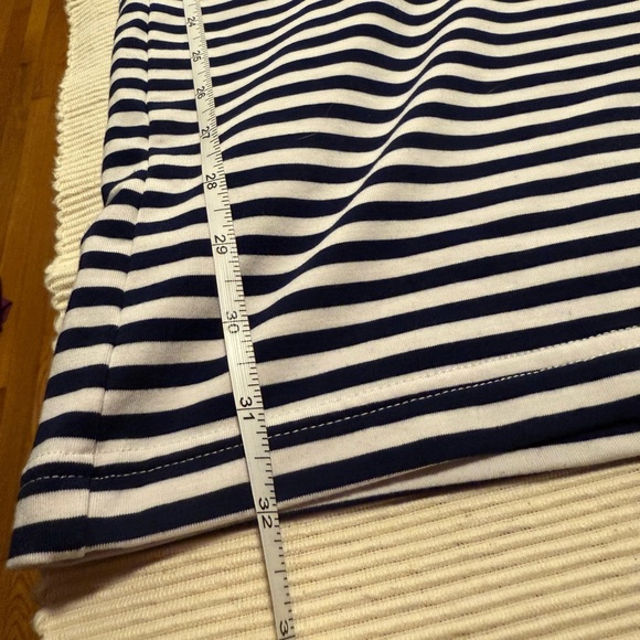 Lands' End Navy and White Striped Capris - Picture 6 of 8